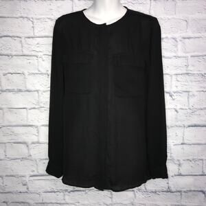 H&M Black Long Sleeve Button Down